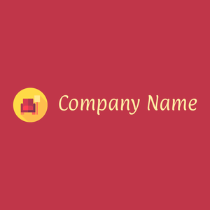 Armchair logo on a Old Rose background - Muebles de casa