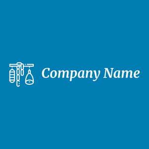 Ham logo on a blue background - Comida & Bebida