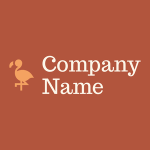 Flamingo logo on a Tuscany background - Animales & Animales de compañía