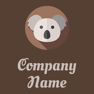 Koala logo on a Brown Derby background - Animali & Cuccioli