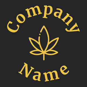 Marijuana logo on a Nero background - Bienes raices & Hipoteca