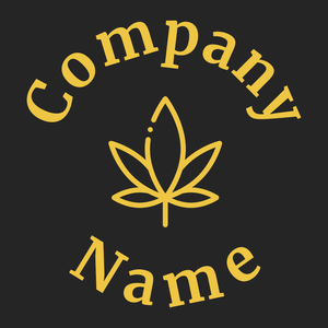 Marijuana logo on a Nero background - Vastgoed & Hypotheek