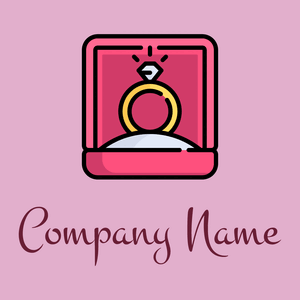 Diamond ring logo on a Melanie background - Servizi nuziali