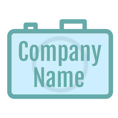 Logo con cámara turquesa - Empresa & Consultantes Logotipo