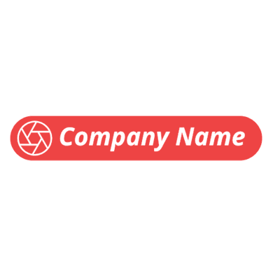 Logotipo obturador de cámara rojo - Fotograpía Logotipo