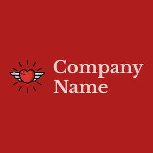 Tattoo logo on a Fire Brick background - Abstrait
