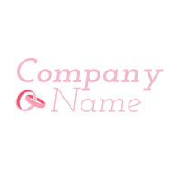 Logo mit rosa Ringen - Hochzeitsservice