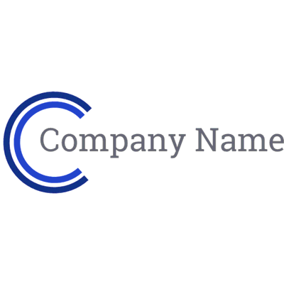 Corporate logo with letter C in blue - Industrie