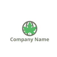 Logo hoja de arce verde - Política Logotipo