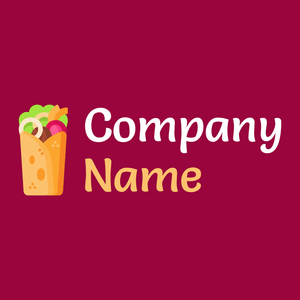 Burrito logo on a red background - Essen & Trinken