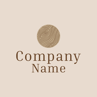 Wood texture in a circle logo - Empresa & Consultantes