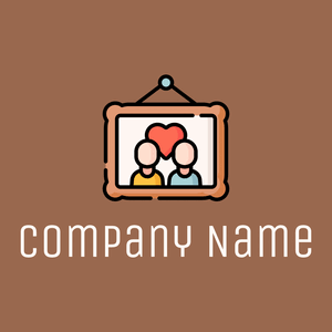 Picture logo on a Dark Tan background - Rencontre