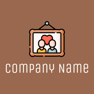 Picture logo on a Dark Tan background - Computer