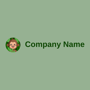 Monkey logo on a Mantle background - Environmental & Green
