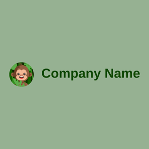 Monkey logo on a Mantle background - Medio ambiente & Ecología