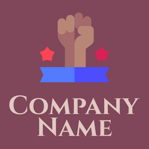 Hand logo on a Solid Pink background - Política