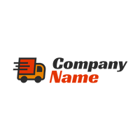 Logotipo camión de mudanza/entrega rápida - Automobiles & Vehículos Logotipo