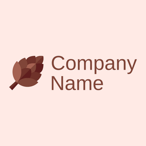 Red Robin Pine cone on a Misty Rose background - Abstrakt