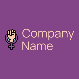 Feminist logo on a Affair background - Communauté & Non-profit