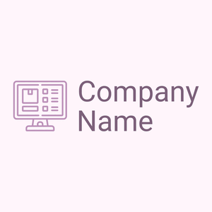 Inventory management logo on a Lavender Blush background - Abstrait
