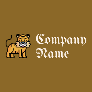 Tiger logo on a Corn Harvest background - Tiere & Haustiere