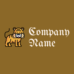 Tiger logo on a Corn Harvest background - Animaux & Animaux de compagnie