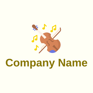 Music logo on a Ivory background - Entertainment & Arts