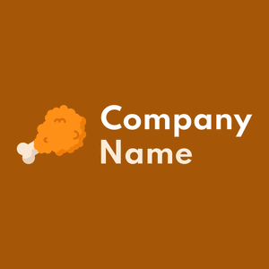 Dark Tangerine Fried chicken on a Rust background - Animali & Cuccioli