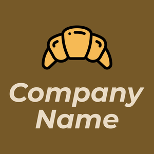 Croissant logo on a Hot Curry background - Nourriture & Boisson
