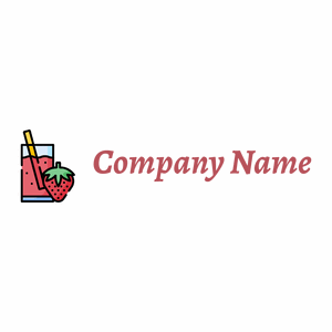 Strawberry juice logo on a White background - Environnement & Écologie