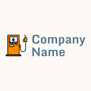 Gas pump logo on a Seashell background - Auto & Voertuig