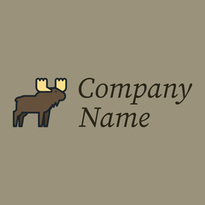 Moose on a Grey Olive background - Animali & Cuccioli