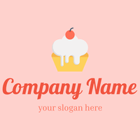 Pink cupcake logo - Alimentos & Bebidas