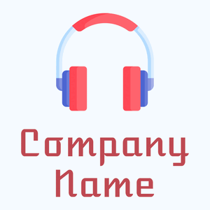 Wild Watermelon Headphones on a Alice Blue background - Computadora