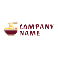 Logotipo de sopa o ramen de restaurante - Alimentos & Bebidas Logotipo