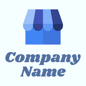 My business logo on a blue background - Handel & Beratung