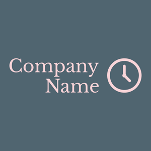 Clock logo on a Smalt Blue background - Abstrato
