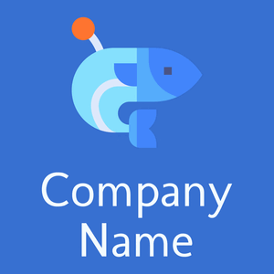 Fish on a Cerulean Blue background - Tiere & Haustiere