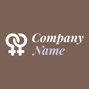 Lesbian logo on a Roman Coffee background - Partnervermittlung