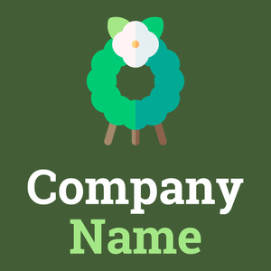 Wreath on a Green House background - Religión