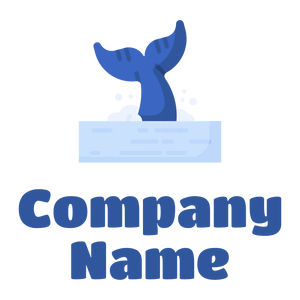 Whale logo on a White background - Animales & Animales de compañía