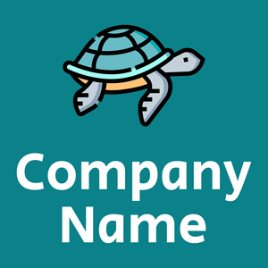 Sea turtle on a Dark Cyan background - Animales & Animales de compañía