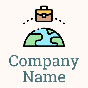 Work logo on a Seashell background - Negócios & Consultoria