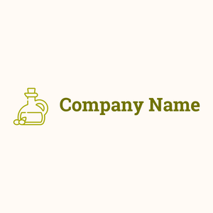 Olive oil logo on a Seashell background - Landbouw