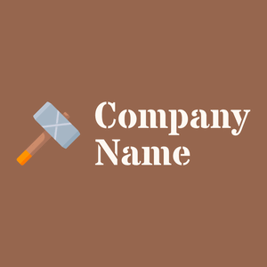 Thor logo on a Dark Tan background - Costruzioni & Strumenti