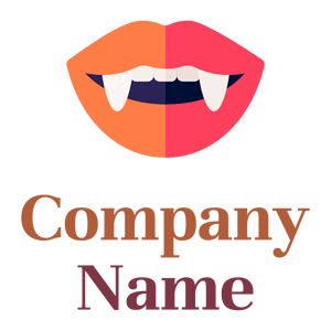 Vampire logo on a White background - Abstracto