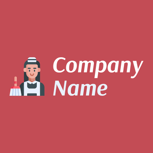 Maid logo on a Fuzzy Wuzzy Brown background - Reinigung & Wartung
