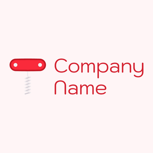 Corkscrew logo on a Snow background - Abstract