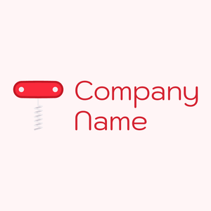 Corkscrew logo on a Snow background - Abstrato