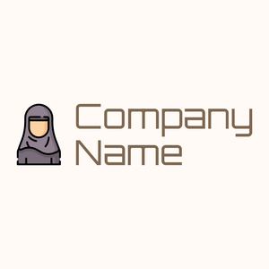 Woman logo on a Seashell background - Communauté & Non-profit